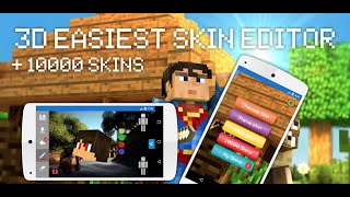 Skin Editor for Minecraft PE 3D [upl. by Trumann588]