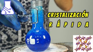 Cristalización Rápida de Sulfato de Cobre y Alumbre [upl. by Anilah587]