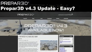 PREPAR3D4 Prepar3D Update 43  Easy ENGLISH [upl. by Bonar827]