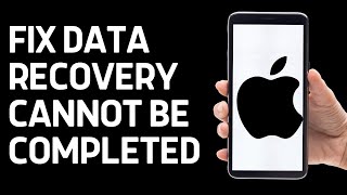 How To Fix Data Recovery Cannot be Completed Please Restore your iPhoneiPad from Backup [upl. by Notneiuq368]