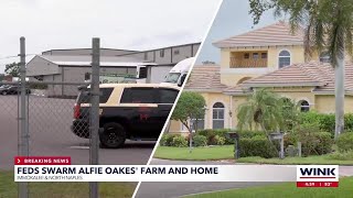 Law enforcement presence at Alfie Oakes North Naples home and Immokalee packing house [upl. by Ybbob]