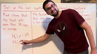 Null Hypothesis and Alternative Hypothesis Setup [upl. by Bodnar]