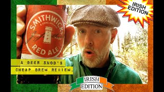 Smithwicks Red Ale Beer Review by A Beer Snobs Cheap Brew Review  Irish Edition [upl. by Kathi3]