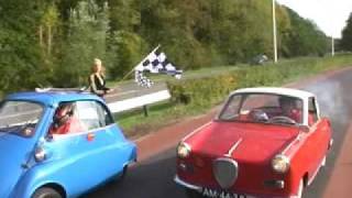 Goggomobil Coupé vs BMW Isetta Drag Race [upl. by Helsa]