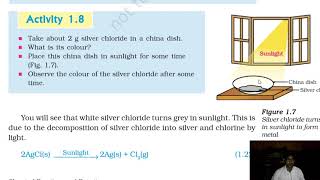 11 PHOTOLYSIS in Types of Chemical Reactions 4 Decomposition 3 CBSE SCIENCE X CH1 mpdutyvideos [upl. by Hal]