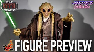 Hot Toys Kit Fisto Revenge of the Sith  Figure Preview Episode 299 [upl. by Eceined]