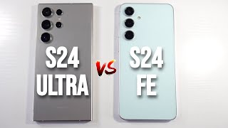 Samsung Galaxy S24 FE VS Samsung Galaxy S24 Ultra Speed Test Camera Comparison amp PUBG [upl. by Soisinoid249]