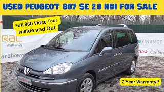 Used Peugeot 807 SE 20 HDI For Sale Stockport Manchester MotorClickcouk [upl. by Cartan315]