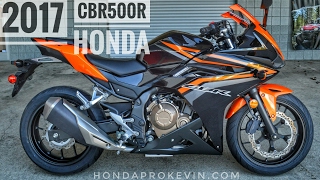 2017 Honda CBR500R Review of Specs  CBR Sport Bike  Motorcycle WalkAround Video  Orange [upl. by Rebmeced405]