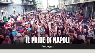 A Napoli il primo Pride dopo le unioni civili [upl. by Airom670]