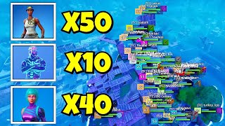 i hosted a 100 RARE SKIN scrim in fortnite… this was insane [upl. by Eceinhoj]