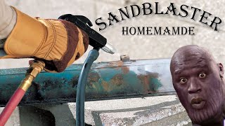 homemade sandblaster Blaze [upl. by Annayat]