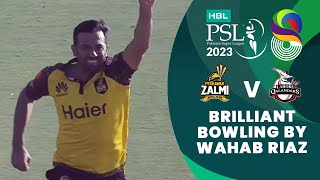 Brilliant Bowling By Wahab Riaz  Peshawar Zalmi vs Lahore Qalandars  Match 23  HBL PSL 8  MI2T [upl. by Killy]