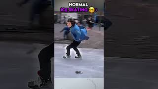 Normal ice skating vs Menace ice skating trollface edit troll [upl. by Elrod]