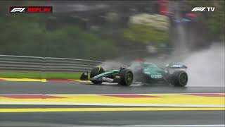 Lance Stroll has a mishap at eau rouge [upl. by Edik]