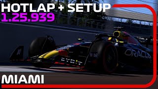 F1 23 MIAMI Hotlap  Setup 125939 💪 [upl. by Darcie]