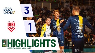 Rana Verona vs Cucine Lube Civitanova  Superlega Credem Banca VBTV Match Highlights [upl. by Ecnedurp]