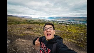 HIKING ICELAND Exploring Akureyri  Cruise Ship Vlog [upl. by Thoma165]