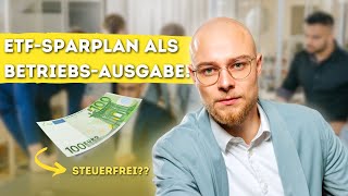 Altersvorsorge als Geschäftsführer  ETF Sparplan über Firma von der Steuer absetzen [upl. by Koy]