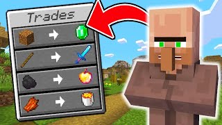 Minecraft But Villagers Trade OVERPOWERED Items [upl. by Jerad]