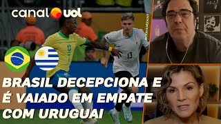 🔴 BRASIL É VAIADO EM EMPATE COM URUGUAI EQUIPE NÃO MOSTRA EVOLUÇÃO E VOLTA A SER POUCO CRIATIVO [upl. by Yrallih]