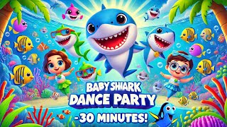 Baby Shark Dance Party  30 Menit Lagu Anak amp Rhyme Seru [upl. by Kcirddec]