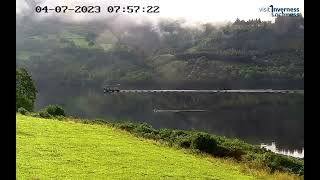 Moving Target emerges from the depths of Loch Ness captured on VILN Shoreland Lodges Webcam 40723 [upl. by Firahs]