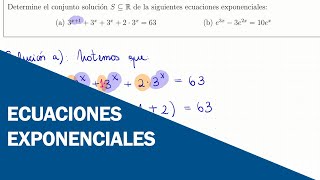 Video 10  ECUACIONES EXPONENCIALES [upl. by Lammaj747]