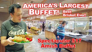 Americas Largest Buffet Eating at an Extravagantly Humble Amish Buffet at Shady Maple Smorgasbord [upl. by Maloy]