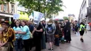 Pagan Pride Parade Nottingham  Stabilized [upl. by Danais]