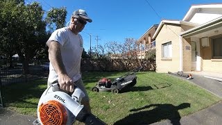 How to mow a small lawn [upl. by Centonze]