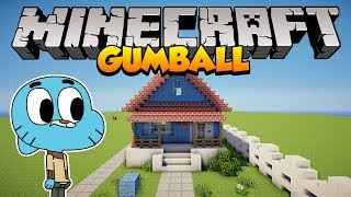 Minecraft Como construir a casa do Gumball The Amazing World of Gumball [upl. by Emmalyn]