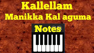 Kallellam manikka  keyboard notes [upl. by Emmalynn328]