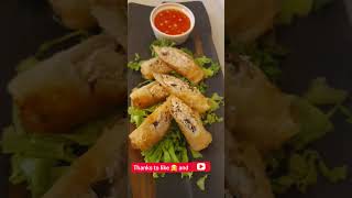 nems vietnamienrice paper Recettenem avec galette de riz طريقة سيكار بروق الارزベトナムのネム [upl. by Hillhouse372]