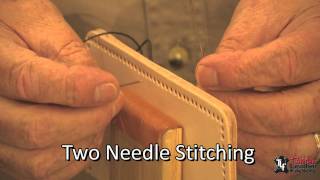 Hand Stitching Leather Techniques [upl. by Einnaffit]