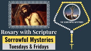 Rosary with Scripture  Sorrowful Mysteries Tuesdays amp Fridays Scriptural Rosary  Virtual Rosary [upl. by Ameyn]