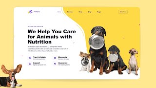 How To Make Pet Shop Website Using HTML CSS amp JavaScript  Pet Website Design [upl. by Argyle]