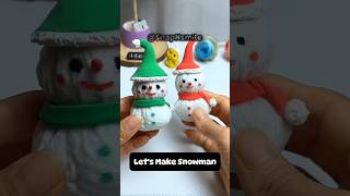 Easy Snowman shorts trending snowman craft shortsfeed shortsviral youtubeshorts [upl. by Therese309]