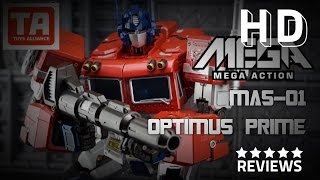 Toys Alliance MAS01 Optimus Prime Mega Action Figure Test shot [upl. by Martinez802]