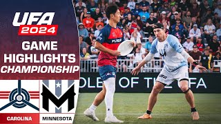 Championship Game Carolina Flyers vs Minnesota Wind Chill  FULL GAME HIGHLIGHTS  August 24 2024 [upl. by Margherita]