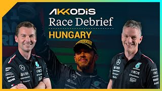 Five Podiums in a Row 2024 Hungarian GP F1 Akkodis Race Debrief [upl. by Eilarol]