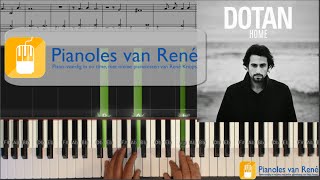 Home Dotan Piano tutorial voor piano en keyboard  Notatie [upl. by Adniles693]