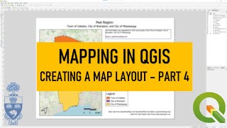 Mapping in QGIS Creating a Map Layout  Part 4 [upl. by Brittni]