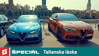 Alfa Romeo Stelvio QV vs Giulia QV v Taliansku  ENG SUB  GARAZTV špeciál [upl. by Ungley]