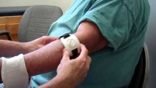 Tennis elbow How to apply BandIt forearm brace for lateral epicondylitis [upl. by Ahseuqal]