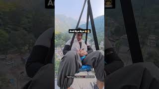 Scad Jump In Rishikesh bungee bungeejumping jumping adventure trending viral bungy shorts [upl. by Fini]