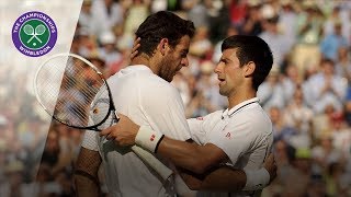 Novak Djokovic vs Juan Martin del Potro Wimbledon semifinal 2013 Extended Highlights [upl. by Holt]