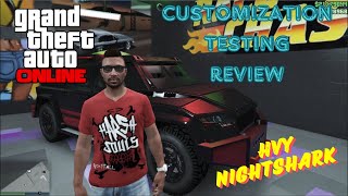 GTA 5 Online  HVY Nightshark Customization Testing amp Review [upl. by Ilatan712]