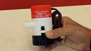 SEAFLO 01 Series 500GPH Bilge Pump [upl. by Adamson]