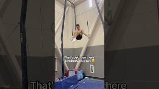 Can anyone do this better than me 🤔 gymnast gymnastics sports calisthenics gymnast olympic [upl. by Ahsinyar]